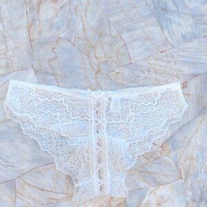 VS Very Sexy White Lace Panty Underwear Mesh‎ Bikini NEW